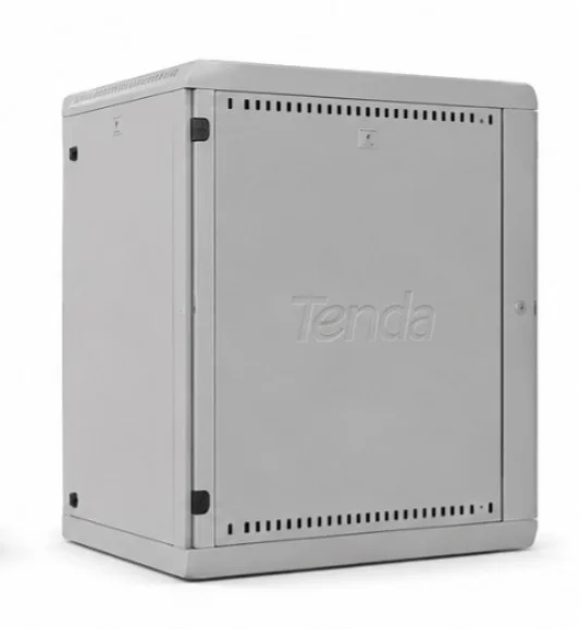 Networking Rack Tenda 9U TEI-RACK9U | 555x450x480, Front Door, Equipment Mounting, Powder Coated Premium Finish, Lock Key and Screws + Toughened + CM + PDU (6S) + FAN, Grey