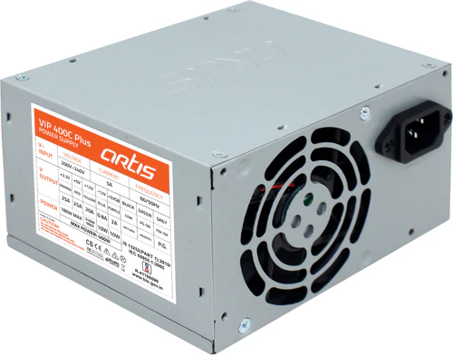 Power Supply Smps Artis VIP 400C Plus AR-VIP400C | Compact OEM with Power Cord