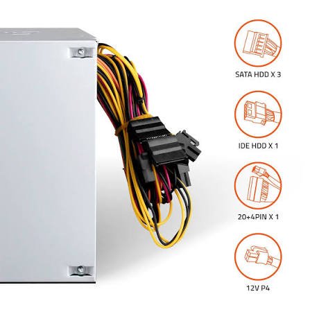 Power Supply Smps Artis VIP 400C Plus AR-VIP400C | Compact OEM with Power Cord