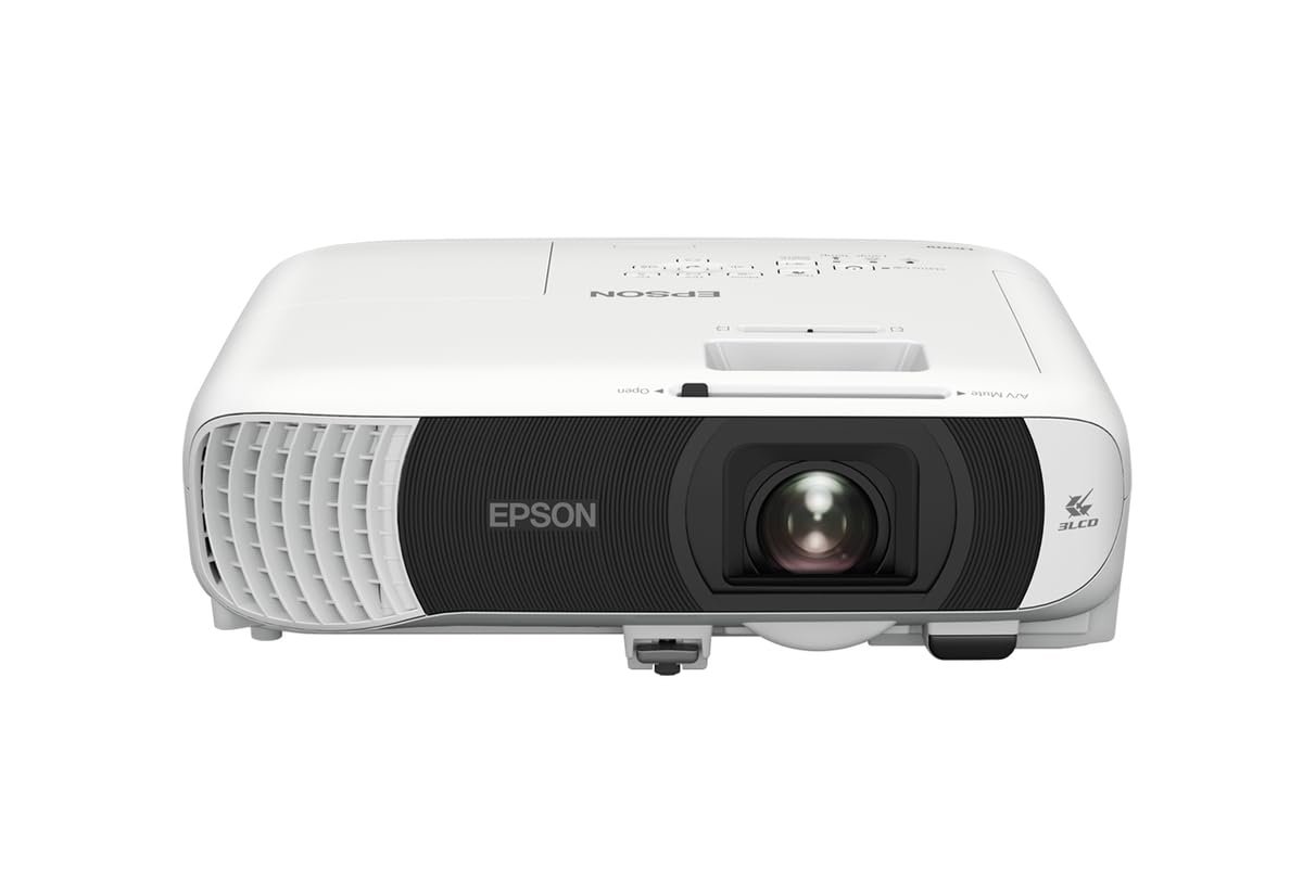 Projector Epson EB-W53 WXGA 3LCD | 4000 Lumens, Full HD Business Projector, Built-in 2W Speaker, White