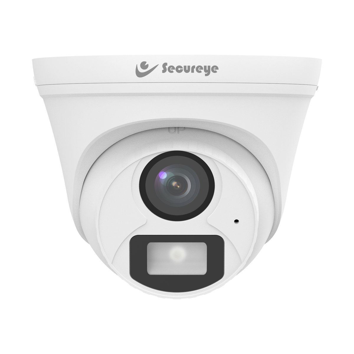 Security Camera Secureye SR-AC5D-F2A-DL | 5MP Starlight With Smart Dual Light Analog Dome Camera, 2.8mm Lens, TVI/AHD/CVI/CVBS, 20m IR Distance, Built-in mic, White