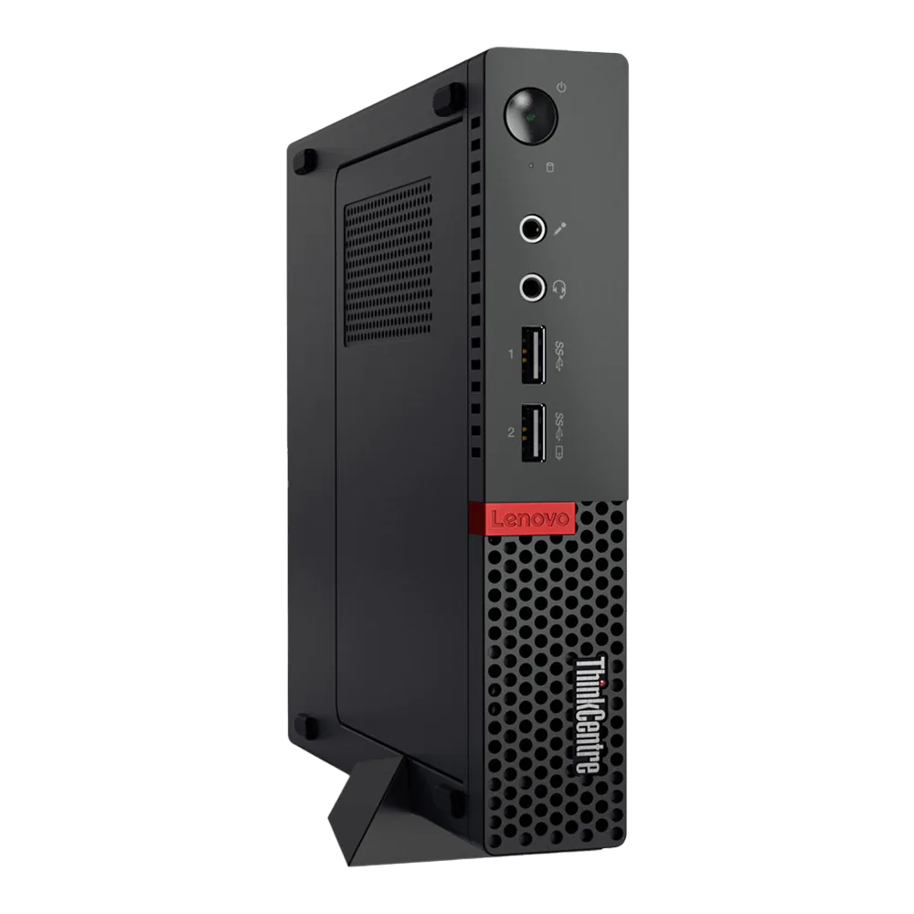Desktop Lenovo ThinkCentre Tiny PC (Refurbished / Renewed) Excellent Condition | Intel Core i3 7th Gen, 8GB DDR4 RAM, 256GB NVMe SSD, DOS, Intel HD Graphics, Wi-Fi with Antenna, RJ-45 Gigabit LAN, D-Port, USB, Audio Ports, Adapter Included, Black