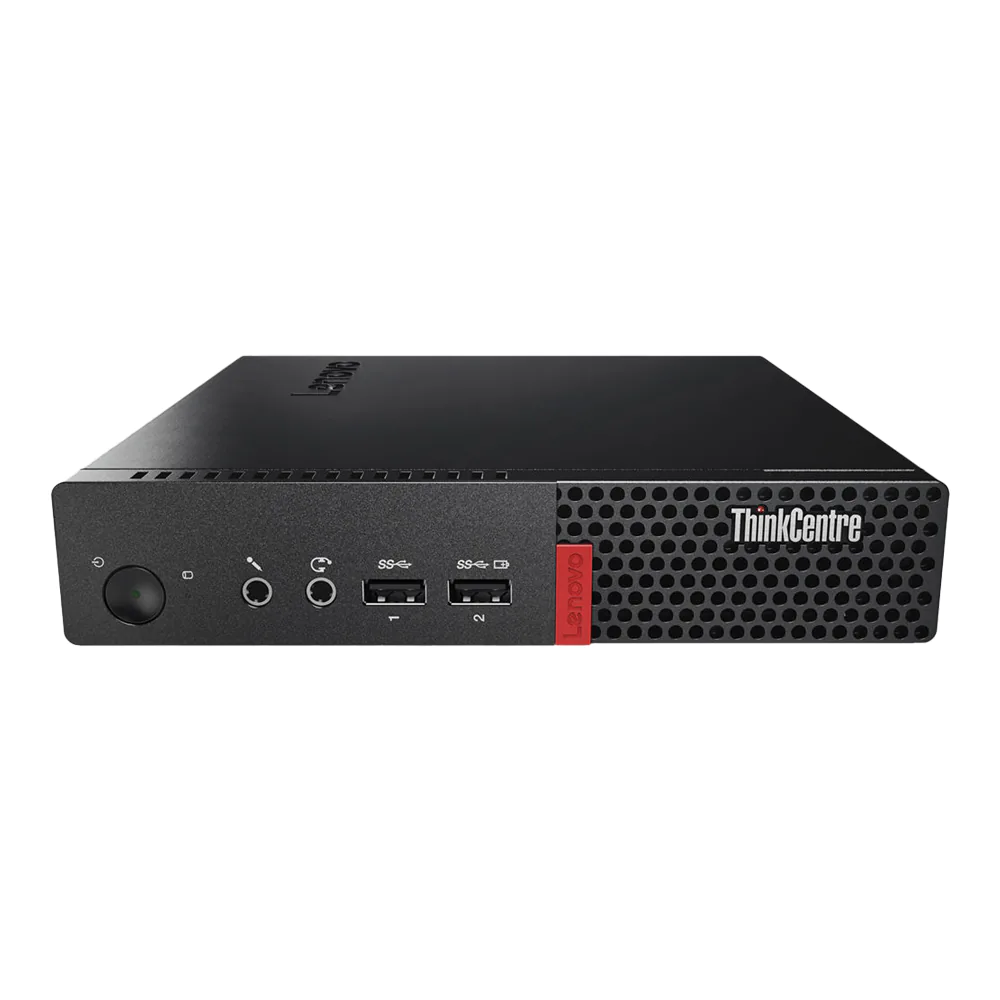 Desktop Lenovo ThinkCentre Tiny PC (Refurbished / Renewed) Excellent Condition | Intel Core i3 7th Gen, 8GB DDR4 RAM, 256GB NVMe SSD, DOS, Intel HD Graphics, Wi-Fi with Antenna, RJ-45 Gigabit LAN, D-Port, USB, Audio Ports, Adapter Included, Black