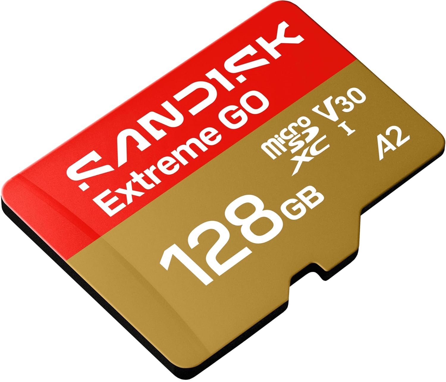 Card SANDISK 128GB Extreme GO microSDXC UHS-I Card, 5K & 4K UHD Video, 240MB/s Read, 120MB/s Write, A2, U3, V30, High-Speed for Android, Action Camera & Gaming
