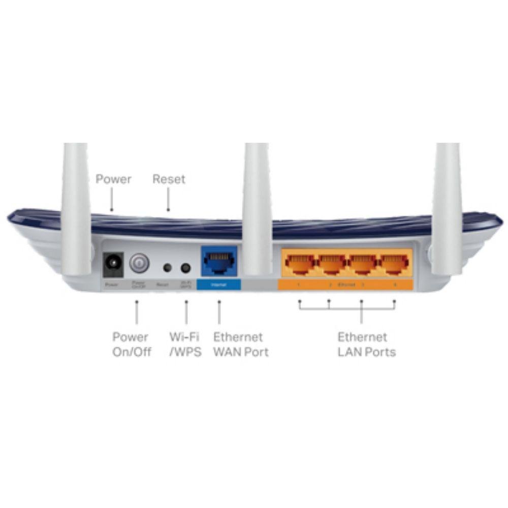 TP-Link Archer C20 AC750 Wireless Dual Band Wi-Fi Router | 300Mbps 2.4GHz + 433Mbps 5GHz | 3 External Antennas | Router/AP/Range Extender Mode