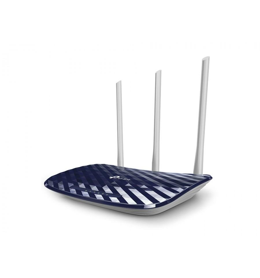 TP-Link Archer C20 AC750 Wireless Dual Band Wi-Fi Router | 300Mbps 2.4GHz + 433Mbps 5GHz | 3 External Antennas | Router/AP/Range Extender Mode