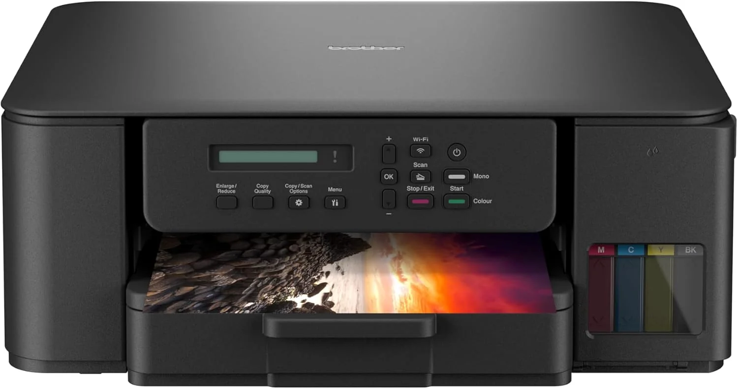 Printer Brother DCP-T530DW WiFi Auto Duplex Ink Tank Multifunction Printer | Print, Scan, Copy | 16 ipm Black, 9 ipm Colour | Dual Band Wi-Fi