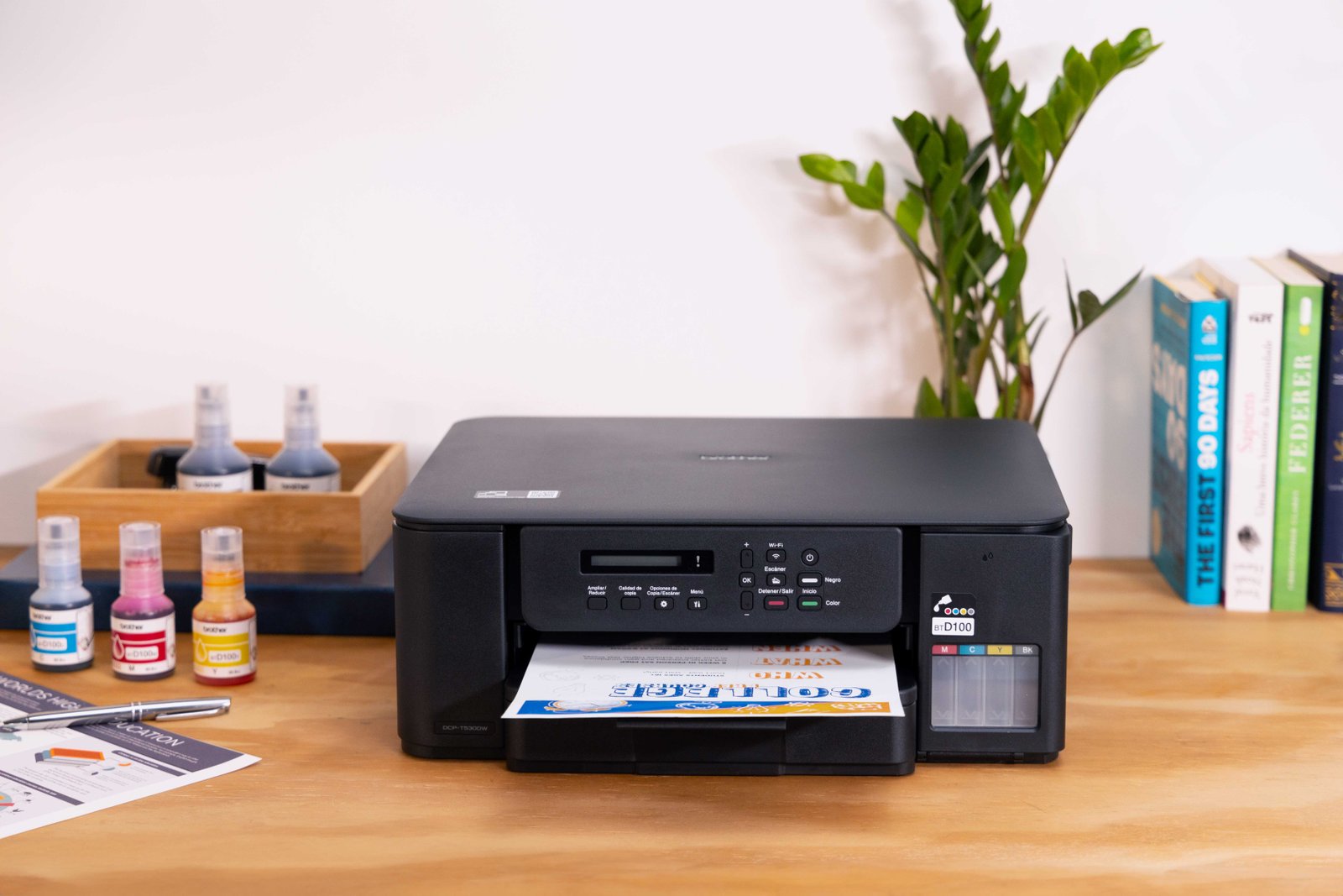 Printer Brother DCP-T530DW WiFi Auto Duplex Ink Tank Multifunction Printer | Print, Scan, Copy | 16 ipm Black, 9 ipm Colour | Dual Band Wi-Fi
