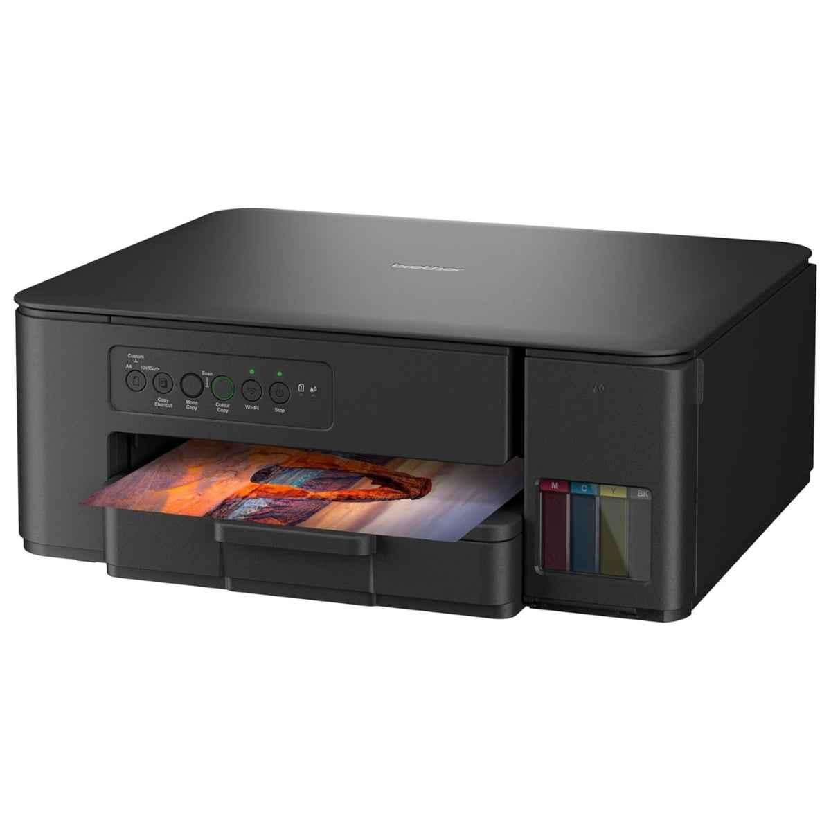 Printer Brother DCP-T430W WiFi Colour Ink Tank Multifunction Printer | Print, Scan, Copy | Dual Band Wi-Fi | Up to 16 ipm | High-Yield Ink Bottles