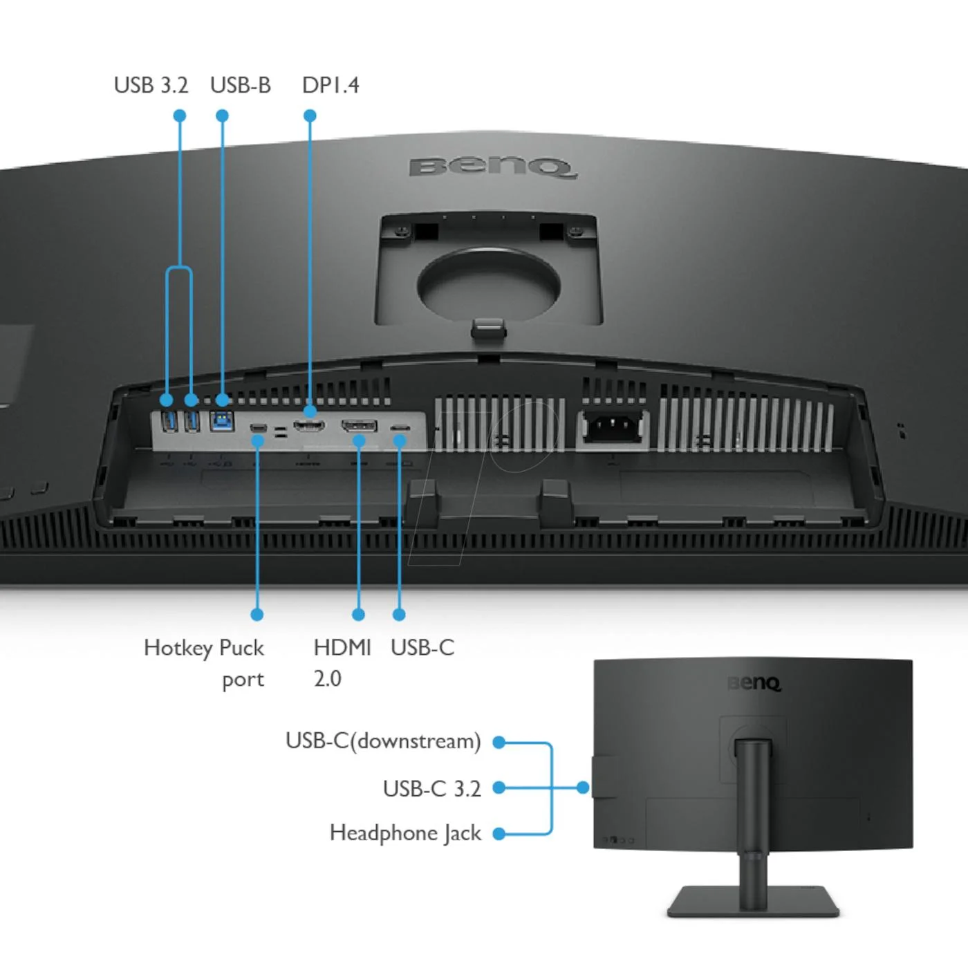 BenQ PD2706U 27-inch 4K UHD IPS Designer Monitor | 95% P3 | 100% sRGB & Rec.709 | DisplayHDR 400 | USB-C 90W | KVM | Hotkey Puck G2