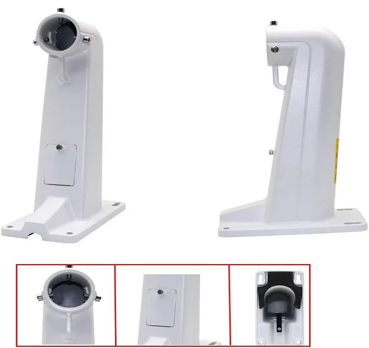 Stand CCTV Wall PTZ Camera Ball Machine DS-1602ZJ | 300 x 180 x 90mm, Sleek, Minimalist Design, Adjustable Tilt & Swivel, Aluminium Alloy, White
