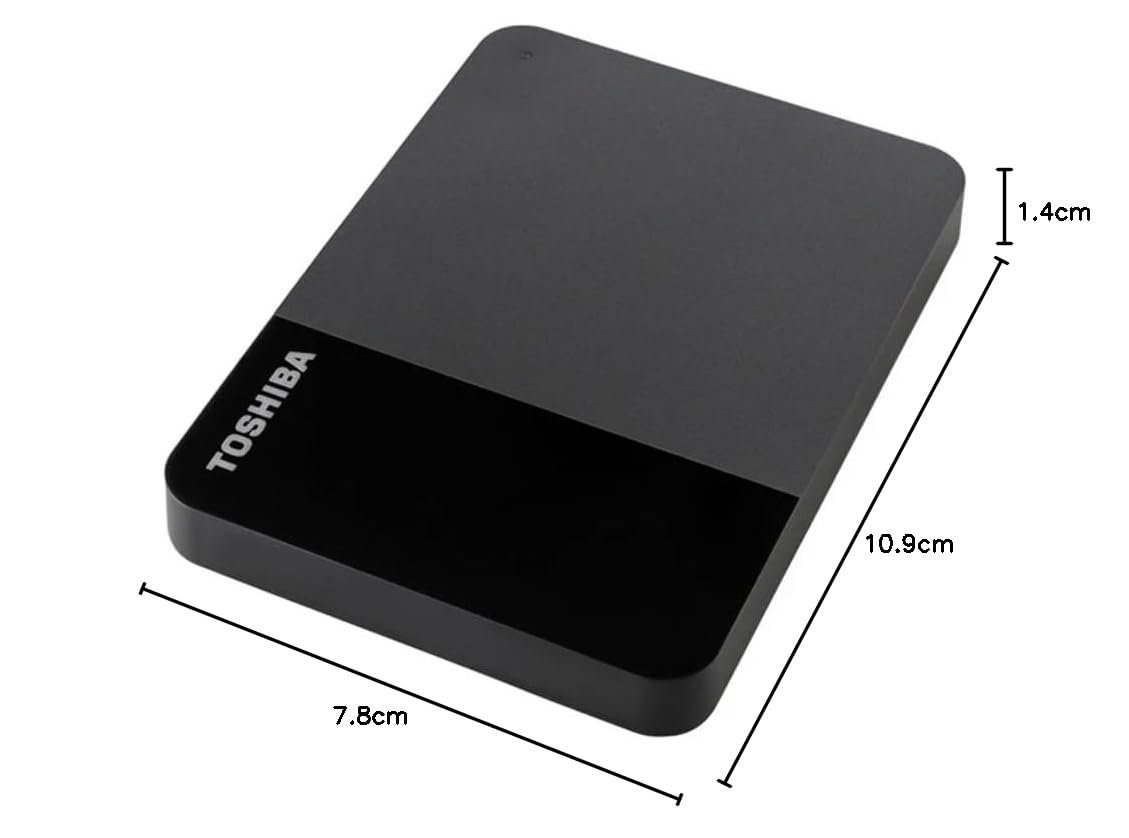 Toshiba Canvio Ready 2TB Portable External Hard Drive | USB 3.2 Gen 1 / USB 3.0 | Plug & Play | Black | HDTP320AK3AA