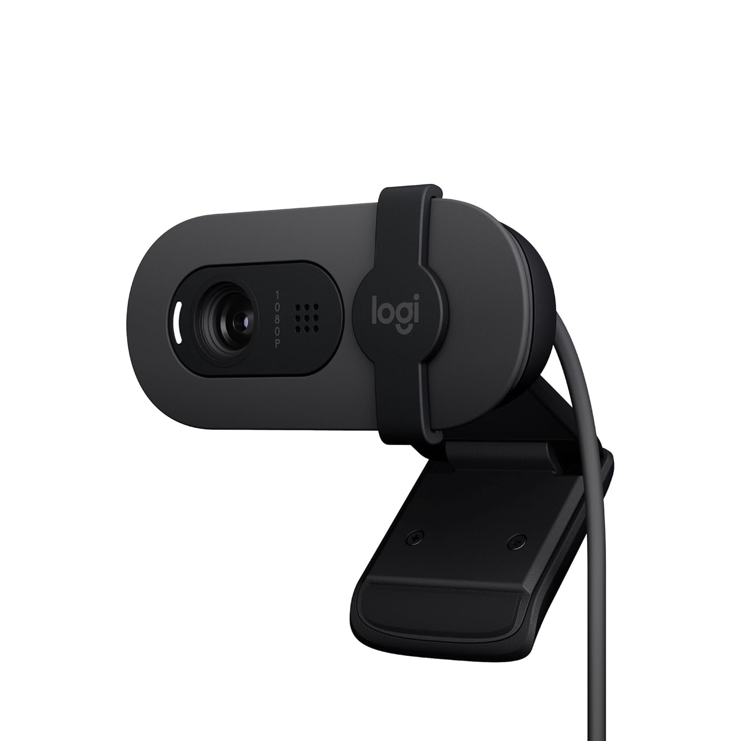 Webcamera Logitech BRIO 100 BRIO100GPHT | Integrated Privacy Shutter, USB-A, Full HD 1080p webcam with Auto-Light Balance, Built-in Mic for Meetings, Streaming, Microsoft Teams, Google Meet, Zoom & More - Graphite
