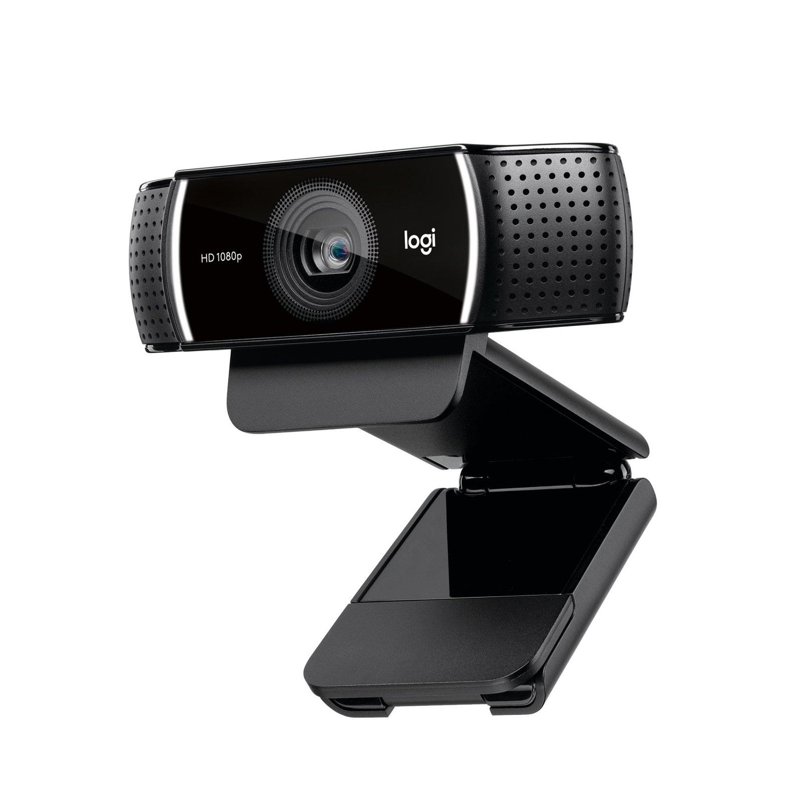 Webcamera Logitech C922 Pro Stream | Designed for Serious Streamers, 1080p / 30fps or HD 720p / 60fps Hyperfast Streaming, Stereo Audio, HD Light Correction, Autofocus, for YouTube, Twitch, XSplit, PC / Mac / Laptop / MacBook / Tablet (Black)