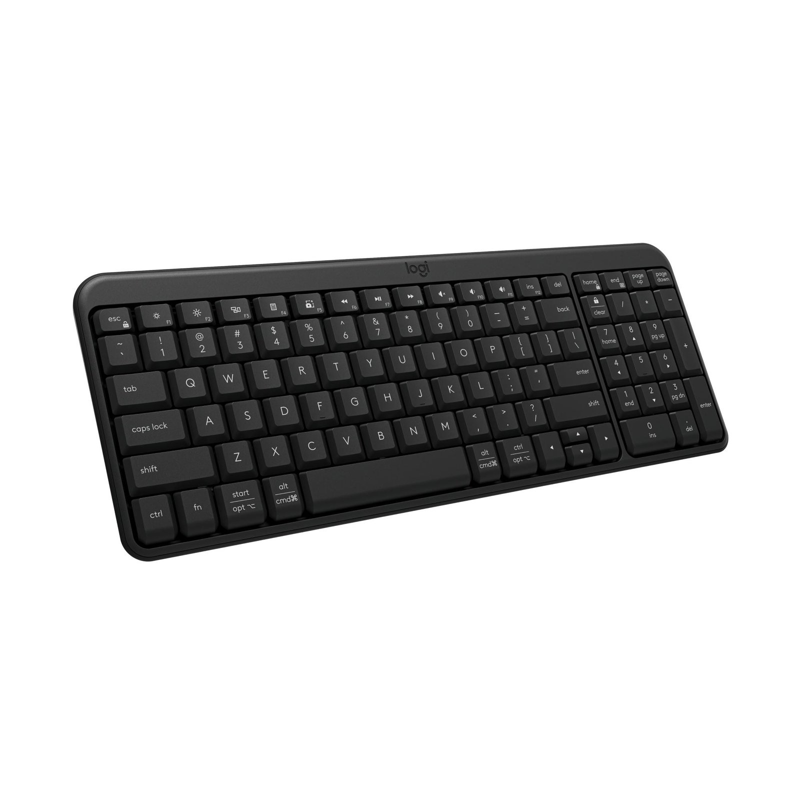 Logitech K251 Bluetooth Wireless Keyboard | Full-Size Keyboard with Numeric Keypad, Multi-OS Compatible, 12-Month Battery Life, Plug & Play, Black