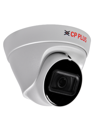 Security Camera CP Plus CP-UNC-DA41L3C-D-Q2 | 4MP Network IR Dome Camera, 3.6mm Fixed Lens, WDR, Day/ Night Vision, IR Range of 30 Mtr, Built-in Mic, White