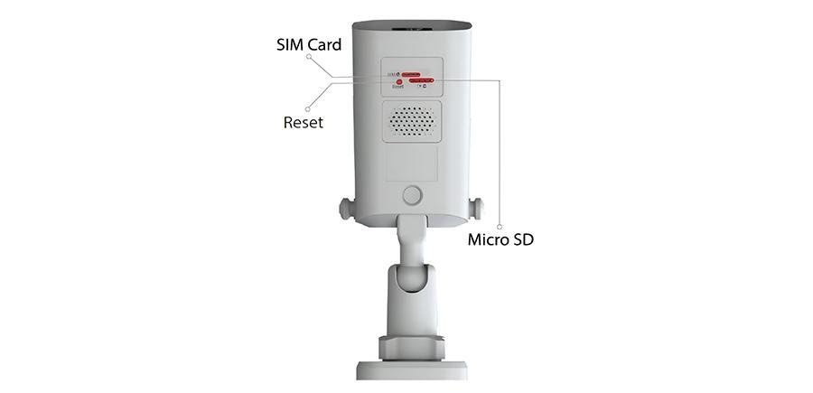 CP Plus Ezykam EZ-R33T 3MP 4G SIM Wireless Outdoor Bullet Security Camera | Human Detection | Two-Way Audio | IP66 | Night Vision | MicroSD up to 256GB