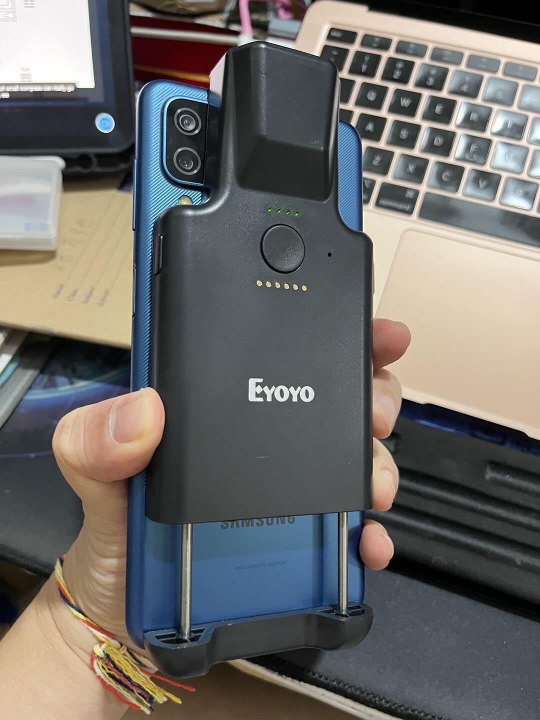 Eyoyo Sledge 2D QR Barcode Scanner for Android Smartphones | 1D & 2D Barcode Reader | USB Type-C | High-Speed Inventory & POS Scanner