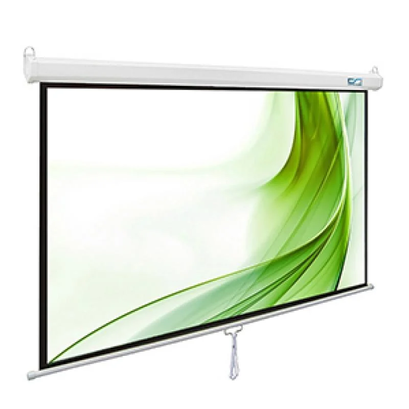 Projector Screen 6x4 Insta Lock 84 Inch Manual | Anti-Creased Self-Lock Projection Screen, Interval Auto Lock Mechanism & Matte White Fabric