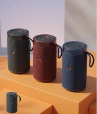 Hammok Duet II Bluetooth Speaker | Powerful 7W Output, RGB, TF Card, TWS Pairing, USB Type-c Fast Charging, 1500 mAh Battery, Grey