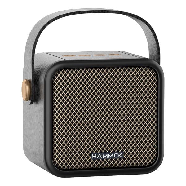 Hammok Solo II Bluetooth Speaker | Powerful 5W Sound, RGB, TF Card, USB Type-c Fast Charging, TWS Pairing, 1500 mAh Battery, Black