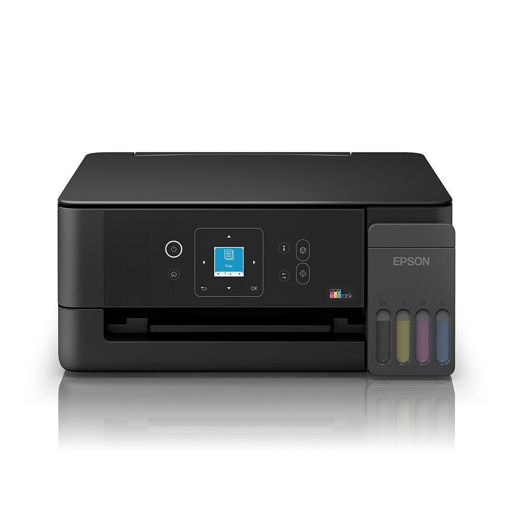Epson EcoTank L3360 A4 Wi-Fi All-in-One Colour Ink Tank Printer, Print Scan Copy, 5760 x 1440 dpi, Wi-Fi Direct, LCD Display, High-Yield Ink, Black
