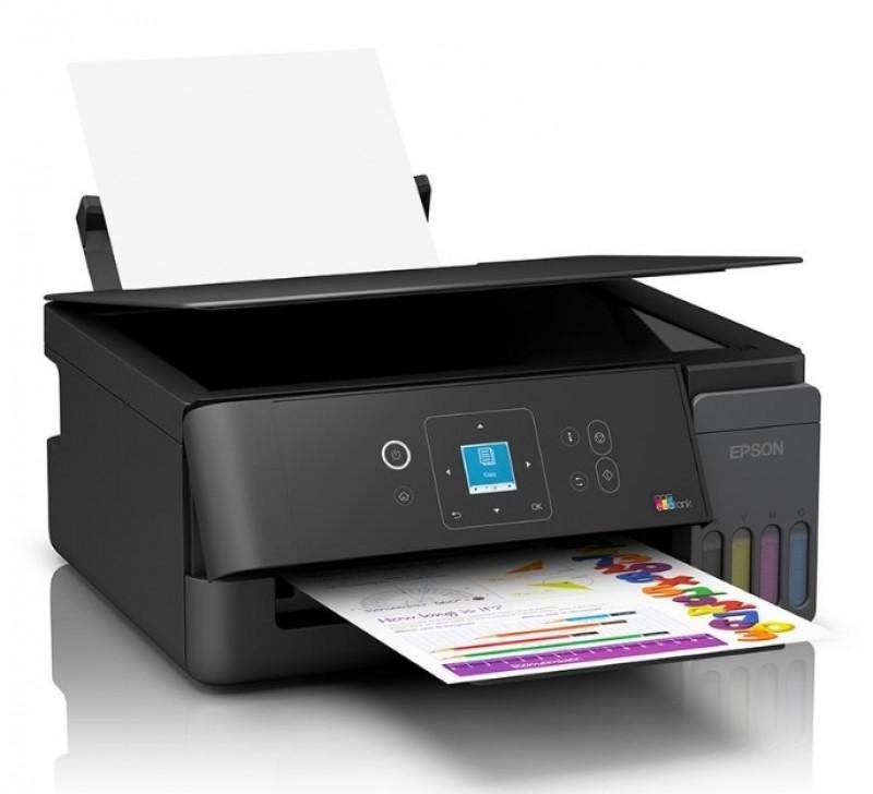 Epson EcoTank L3360 A4 Wi-Fi All-in-One Colour Ink Tank Printer, Print Scan Copy, 5760 x 1440 dpi, Wi-Fi Direct, LCD Display, High-Yield Ink, Black