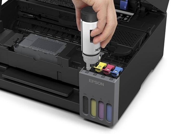 Epson EcoTank L3360 A4 Wi-Fi All-in-One Colour Ink Tank Printer, Print Scan Copy, 5760 x 1440 dpi, Wi-Fi Direct, LCD Display, High-Yield Ink, Black