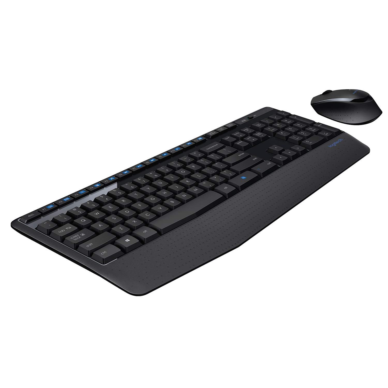 Keyboard + Mouse Combo Logitech MK345 Wireless Full-Sized Keyboard with Palm Rest and Comfortable Right-Handed Mouse, 2.4 GHz Wireless USB Receiver, Compatible with PC, Laptop - Black