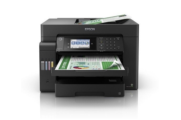 Epson EcoTank L15160 A3 Wi-Fi Duplex All-in-One Ink Tank Printer | Colour Print, Scan, Copy & Fax, Automatic 2-Sided Printing, 25 ipm, Ethernet & Wi-Fi, Black