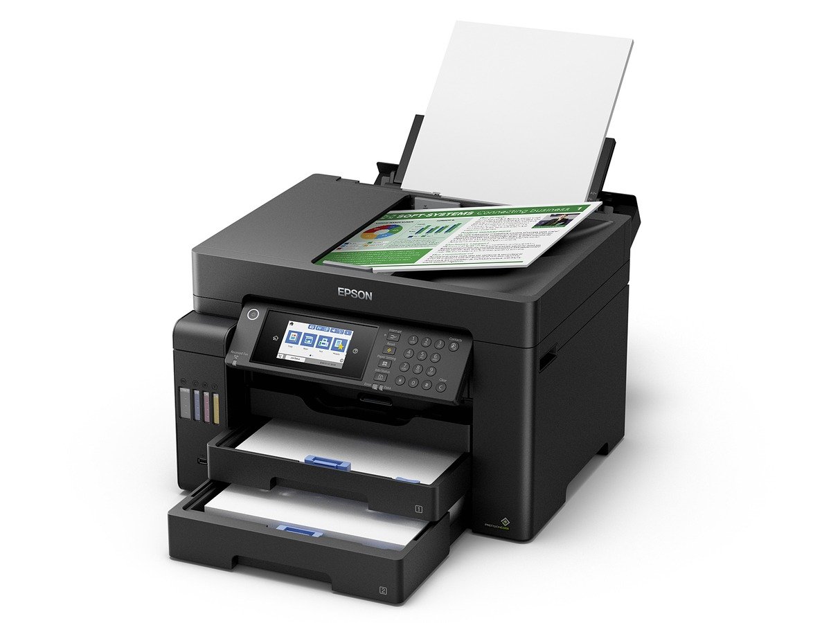 Epson EcoTank L15160 A3 Wi-Fi Duplex All-in-One Ink Tank Printer | Colour Print, Scan, Copy & Fax, Automatic 2-Sided Printing, 25 ipm, Ethernet & Wi-Fi, Black
