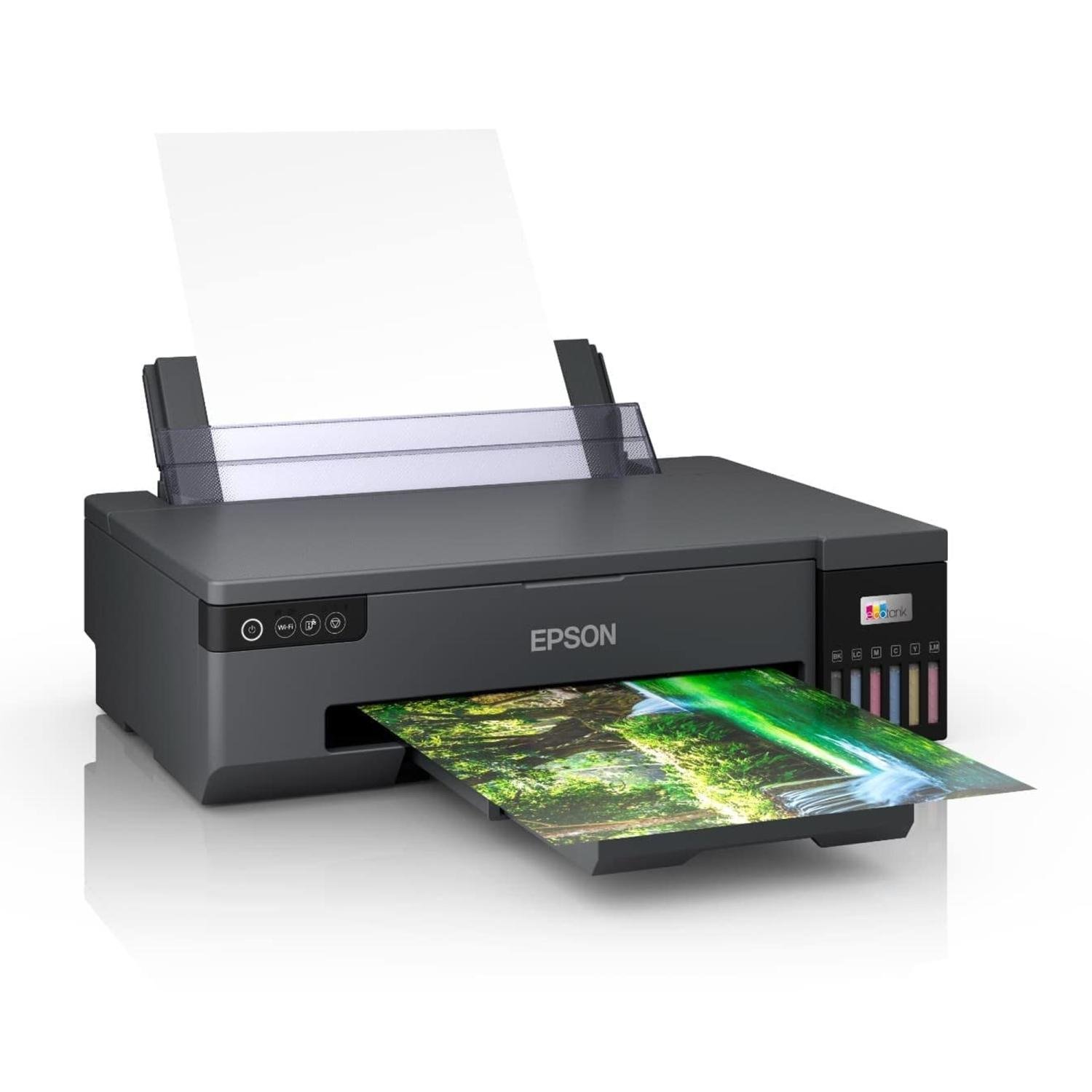 Epson L18050 A3+ 6 Colour Single Function Ink Tank Photo & ID Card Printer, 5760 × 1440 Dpi, Borderless Photo Printing, USB & Mobile Printing, Black
