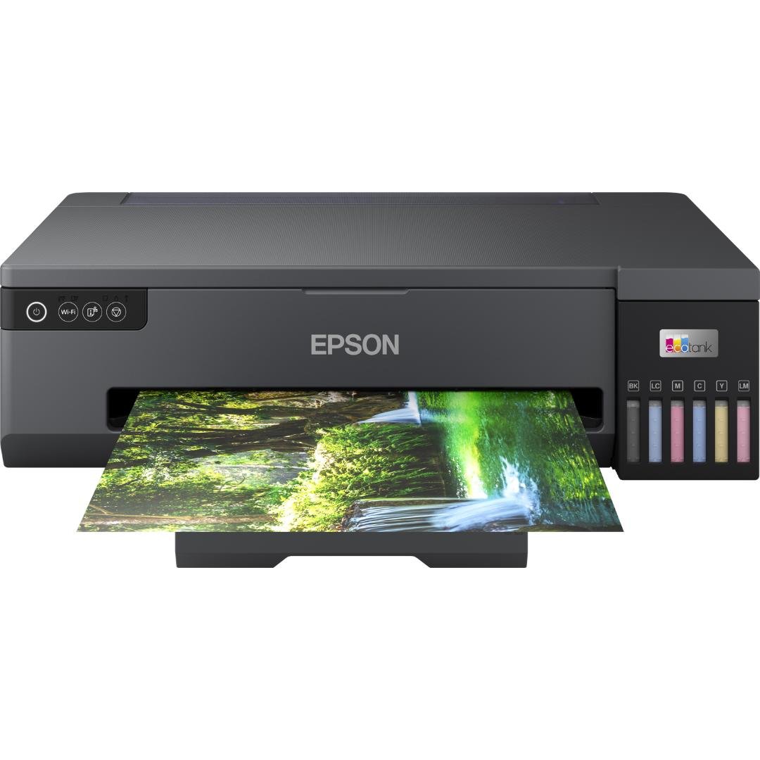 Epson L18050 A3+ 6 Colour Single Function Ink Tank Photo & ID Card Printer, 5760 × 1440 Dpi, Borderless Photo Printing, USB & Mobile Printing, Black