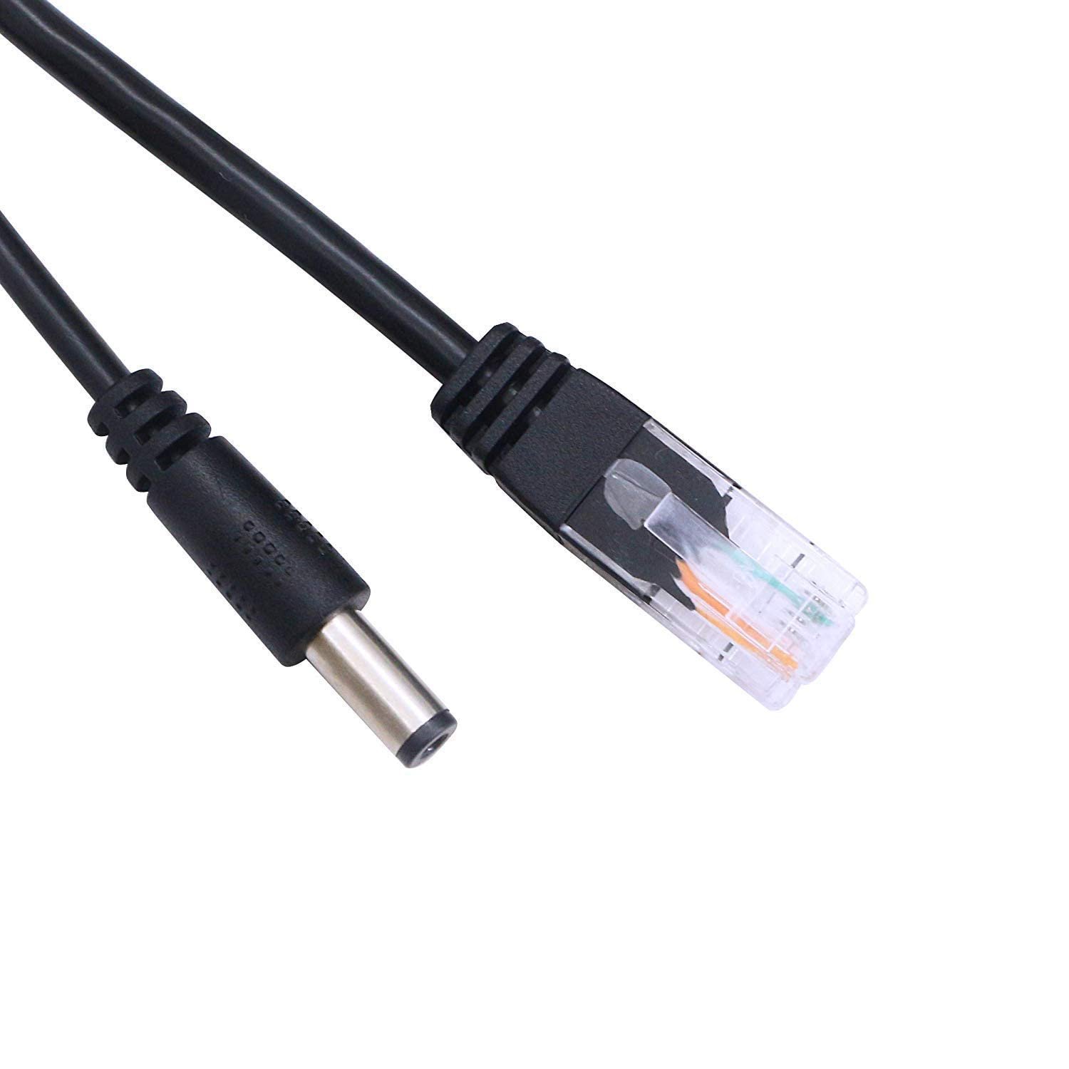 PoE Splitter Power Over Ethernet Adapter Active 48V to 12V, IEEE 802.3af PoE To DC 12V Converter for IP Camera, IP Phone, Network Devices & PoE Switch, Black