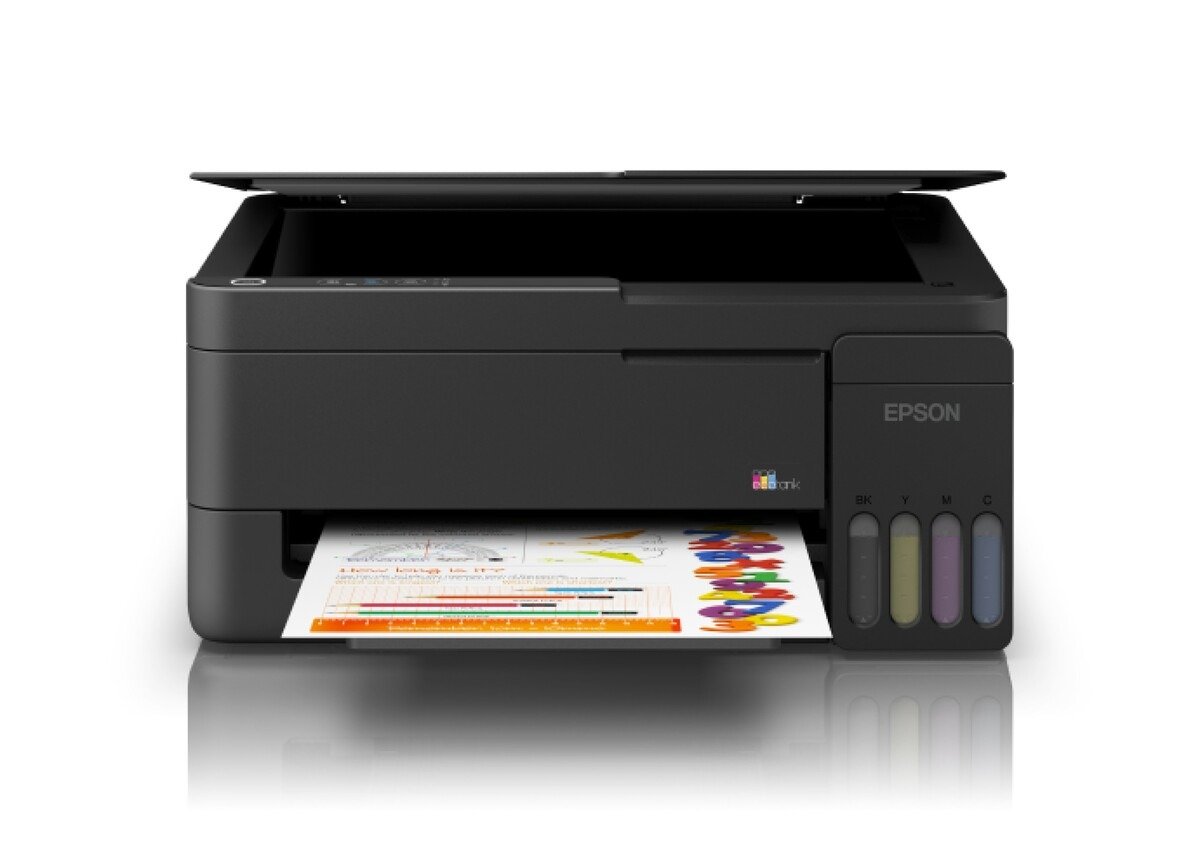 Epson EcoTank L3351 A4 Wi-Fi All-in-One Colour Ink Tank Printer, Print Scan Copy, Wireless & Wi-Fi Direct, Borderless Printing, Low-Cost Printing, Black