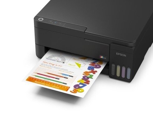 Epson EcoTank L3351 A4 Wi-Fi All-in-One Colour Ink Tank Printer, Print Scan Copy, Wireless & Wi-Fi Direct, Borderless Printing, Low-Cost Printing, Black