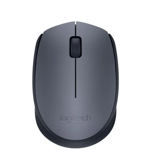 Mouse Logitech M170 Wireless, 2.4 GHz with USB Nano Receiver, Optical Tracking, 12-Months Battery Life, Ambidextrous, PC / Mac / Laptop - Black
