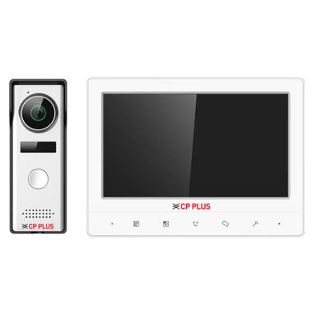VDP CP PLUS CP-UVK-701MTA 7 Inch TFT Video Door Phone Intercom Kit with 1.3MP Camera, Built-in Memory for 200 Snapshots, DWDR & Auto IR