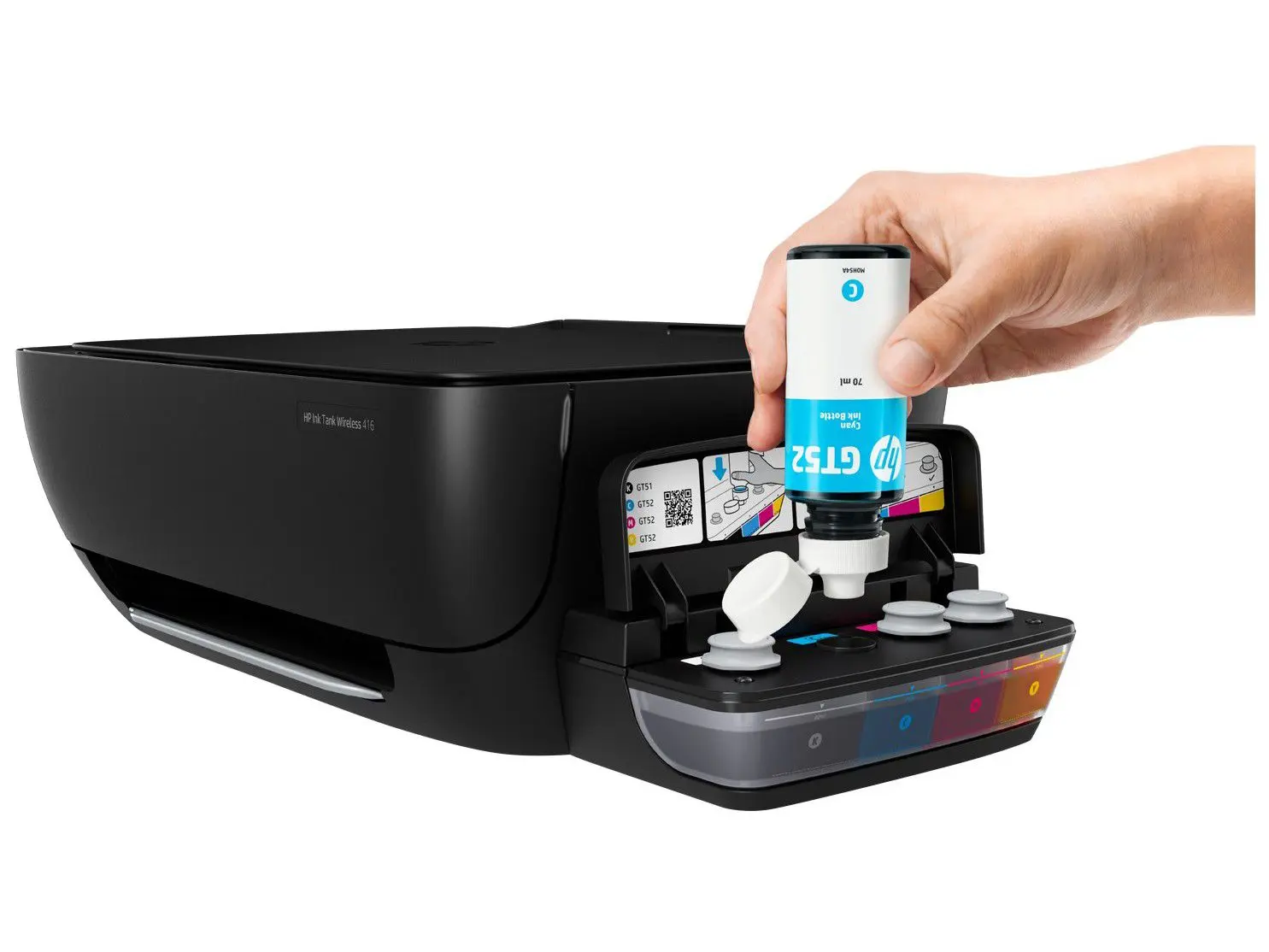 HP Ink Tank Wireless 416 Z4B55A All-in-One Colour Ink Tank Printer | Print, Scan & Copy | Wi-Fi & USB | Borderless Printing | Low-Cost Printing