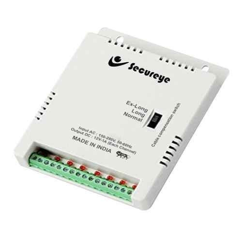 Power Supply Secureye SC-S-800-IB | 8-Channel 12V DC CCTV Camera Power Supply Box, 8 Output Channels, Short Circuit & Overload Protection, LED Indicator, For Indoor CCTV Installations