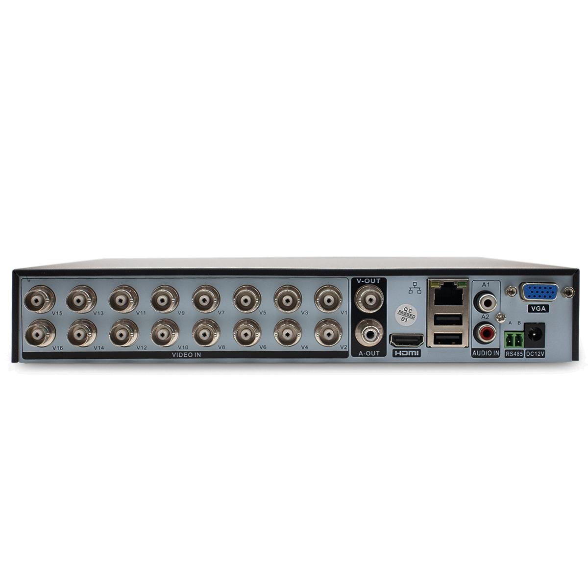 Secureye SR-XVR116 16 Channel 2MP XVR DVR – 16CH AHD/TVI/CVI/CVBS + IP Camera Support, H.265+