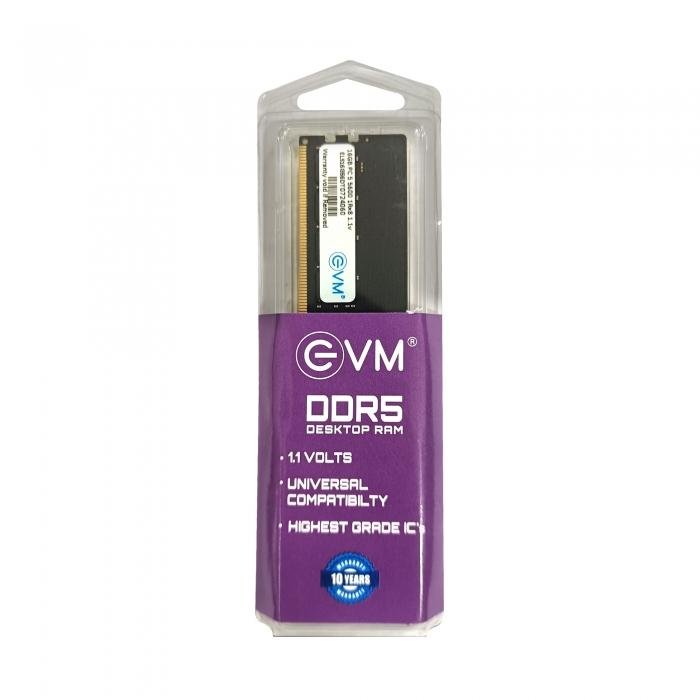 Ram EVM 16GB DDR5 5600MHz Desktop RAM EEE16G56DT | High-Performance PC Memory Module | DDR5 5600 MT/s UDIMM for Compatible Desktop Computers