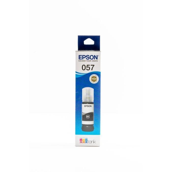 Epson 057 Black Ink Bottle C13T09D198 – 70ml Dye-Based Ink for EcoTank L8050, L18050 & L8100 Photo Printers