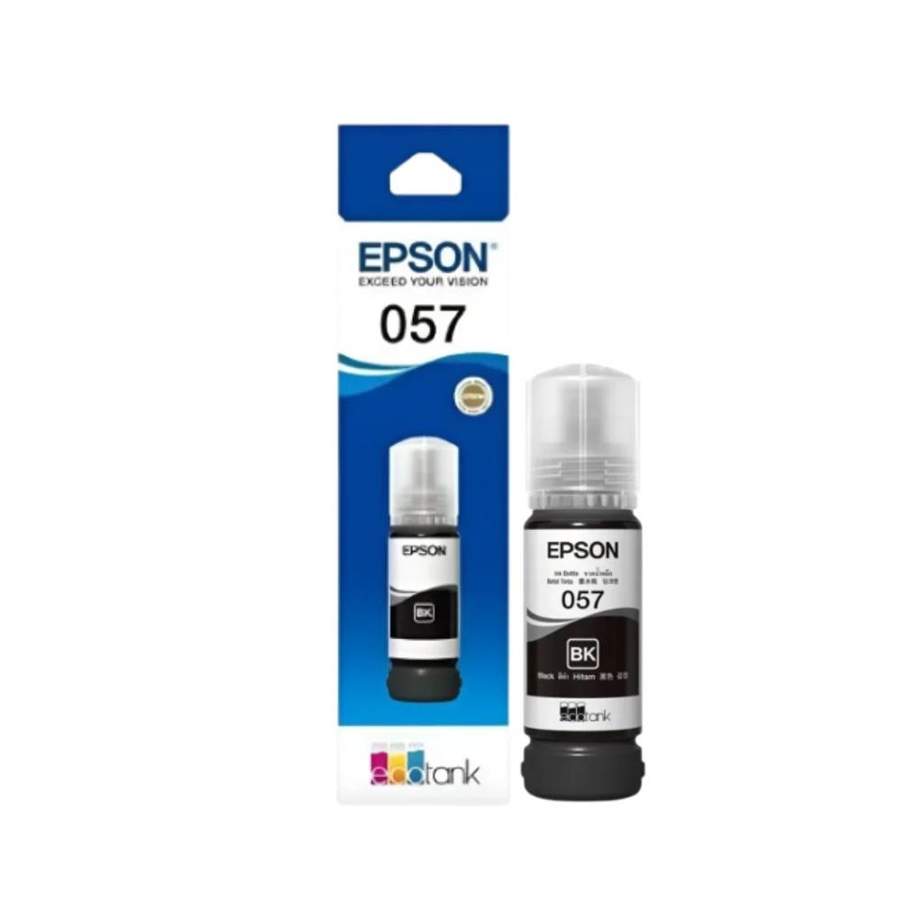 Epson 057 Black Ink Bottle C13T09D198 – 70ml Dye-Based Ink for EcoTank L8050, L18050 & L8100 Photo Printers