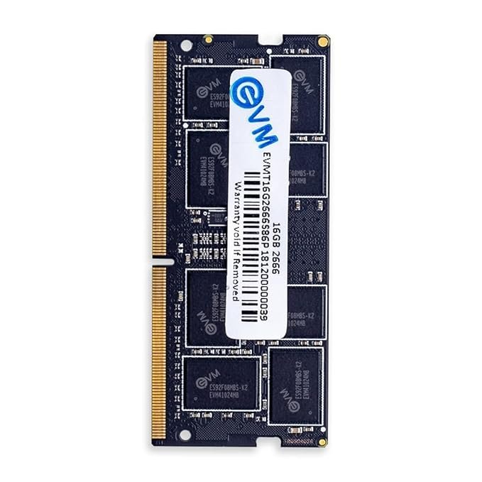 EVM 16GB DDR4 2666MHz Laptop RAM EVMT16G2666S86P SO-DIMM 260-Pin CL19 1.2V Memory Module