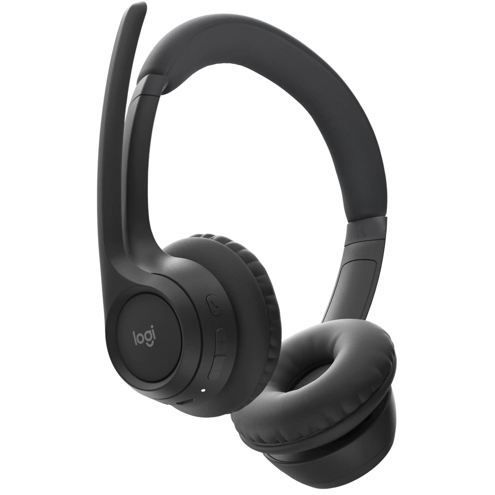 Headphone Logitech Zone Vibe 300 | Wireless Bluetooth Over Ear Headset With Noise Cancelling Microphone, Compatible with Windows, Mac, Chrome, Linux, iOS, iPados, Android - Graphite