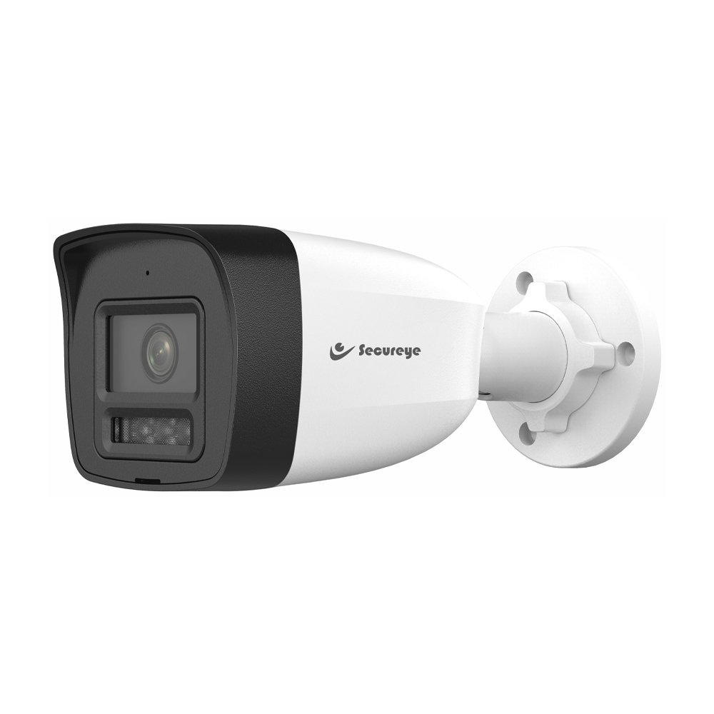 Secureye SG-C4B-F2A-DL 4MP Dual Light Fixed Lens Bullet IP Camera with Built-in Mic | 2560×1440 | Smart IR + White Light | 30M Night Vision | H.265 | PoE | IP67