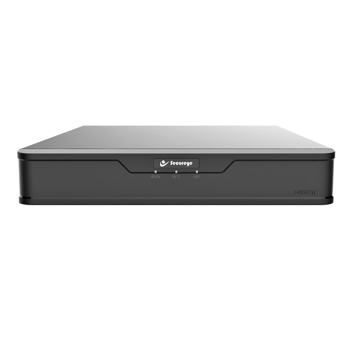 Secureye SR-NVR-104 4CH Network Video Recorder, 1 SATA HDD, 4K Recording, H.265/H.264, HDMI VGA, ONVIF