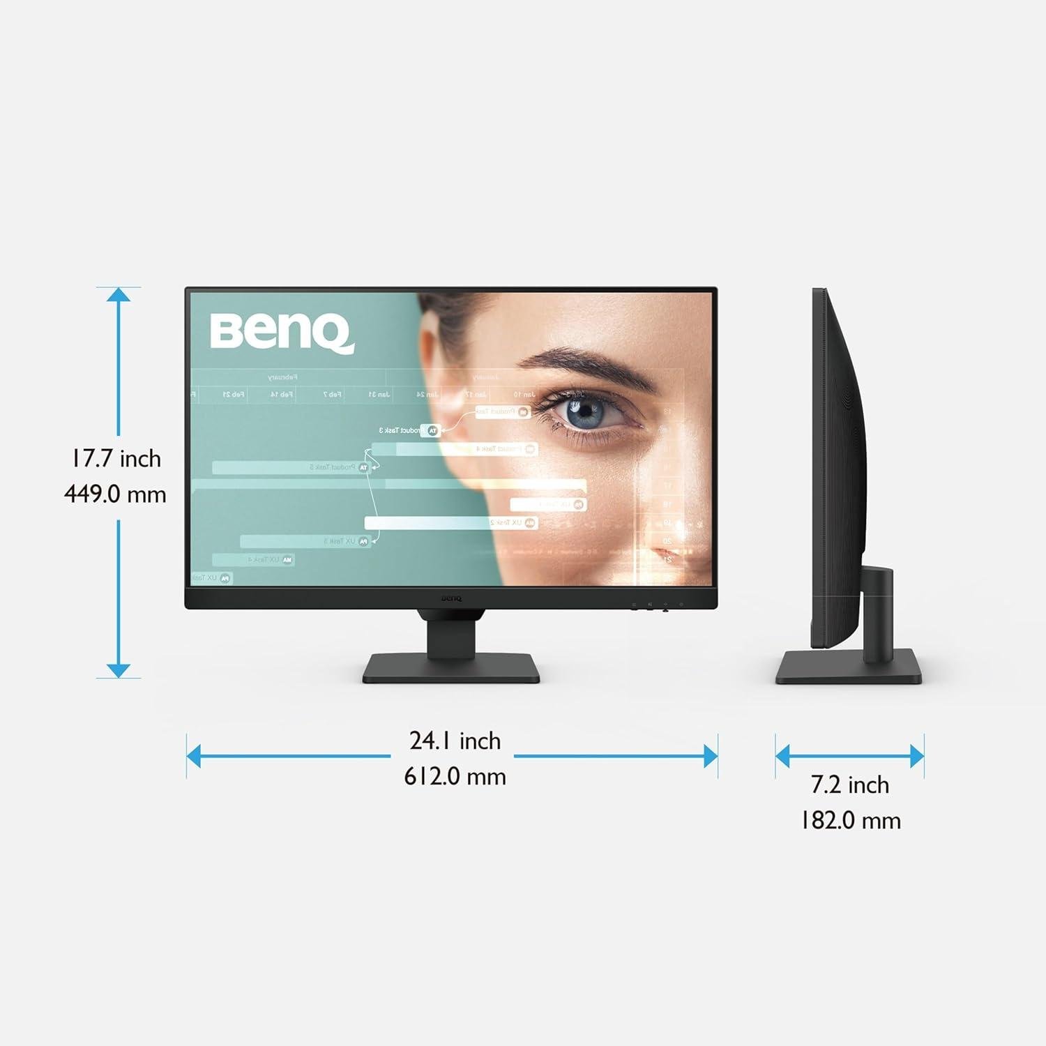 BenQ GW2790 27-inch IPS Full HD Monitor | 1920×1080 | 100Hz | 5ms | 99% sRGB | 250 nits | Dual HDMI | DisplayPort | Built-in Speakers | Eye-Care