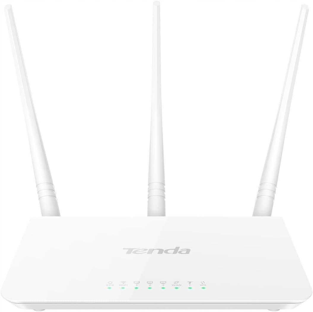 Net Router Tenda TE-F3 | Wireless 300Mbps Easy Setup Router, Single Band Router with 3 External Antennas (Not a Modem)